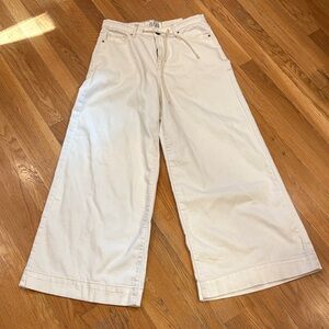 a.n.a Cream Flare Jeans